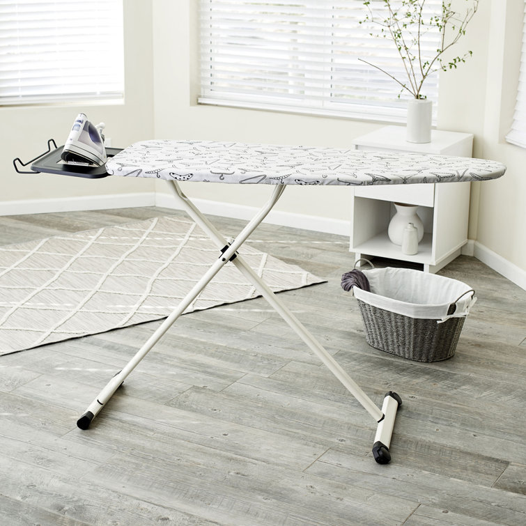 Household Essentials Wide Top Freestanding Ironing Board with Iron Rest